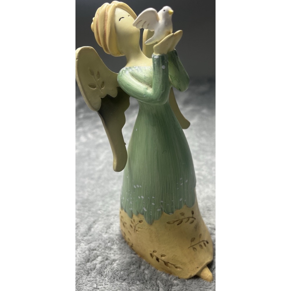 Spiritual‎ Harvest Angel Wings of Prayer Figurine Encore Group Green Yellow